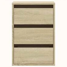 vidaXL Kommode Sonoma-Eiche 40x41x58 cm Holzwerkstoff - Braun - Übersicht 4