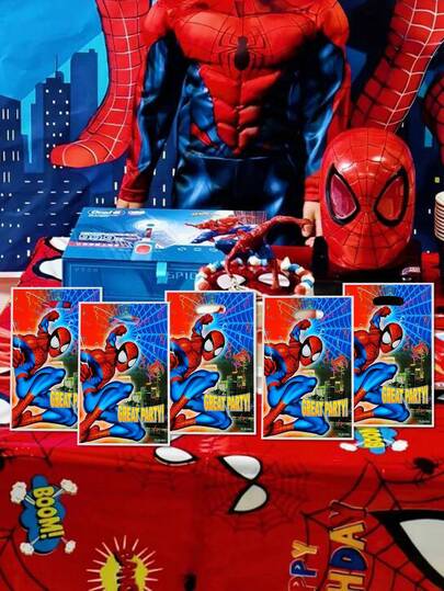 Marvel Spider Man Superhero Party Gift Bag, 10 Plastic Candy And Snack Bags With Handles, Hero Themed Gift Bag, Suitable For Birthdays, Movie Nights, Carnivals, And Holiday Party Supplies, Can Hold High-Quality Party Decoration Gift Bags For Guests, Candies, Snacks, And Small Toys