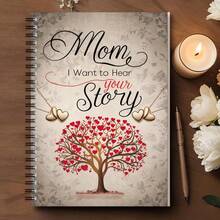Mom, I Really Want To . This Spiral Notebook Is A Journal That Guides Mothers To Share Their Life And Love, Making It A Very Suitable Gift For Birthdays Or Mother's Day. - C - View 4