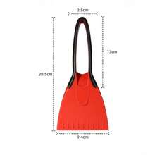 Pala quitanieve multifuncional para coche, raspador de nieve para parabrisas de invierno, herramienta portátil para quitar nieve del coche, rascador de hielo y herramienta de descongelación que no dañará la pintura del coche. - A - Ver 2