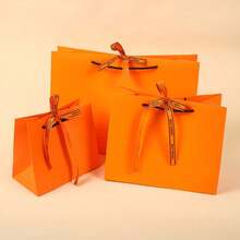 Premium Paper Gift Bag, Large Capacity Shopping Tote Bag, Clothing Packaging Bag, Birthday Souvenir Handbag - <綠意蔥蔥>-無燙金 - 查看 19
