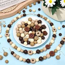 40 PCS Colorful Daisy Sunflower Focus Bead Set, Silicone Beads For DIY Pen Jewelry Making Classic Round Silicone Beads Fashion Key Bag Chain Bracelet Ornament Handicraft Materials Use - Flower-shaped Silicone Beads - View 5