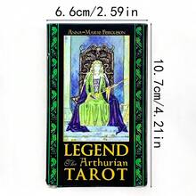 神秘天使塔罗牌套装，桌游，桌面每日占卜卡，适合冥想和沉思 - 彩色 - 查看 9