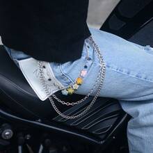 1pc Punk Ins Versatile Metal Vintage Chain Belt, Waist Chain Accessory For Women, Decorative Hip Hop Double-Layer Detachabley2k Accessories - Multicolor - View 7