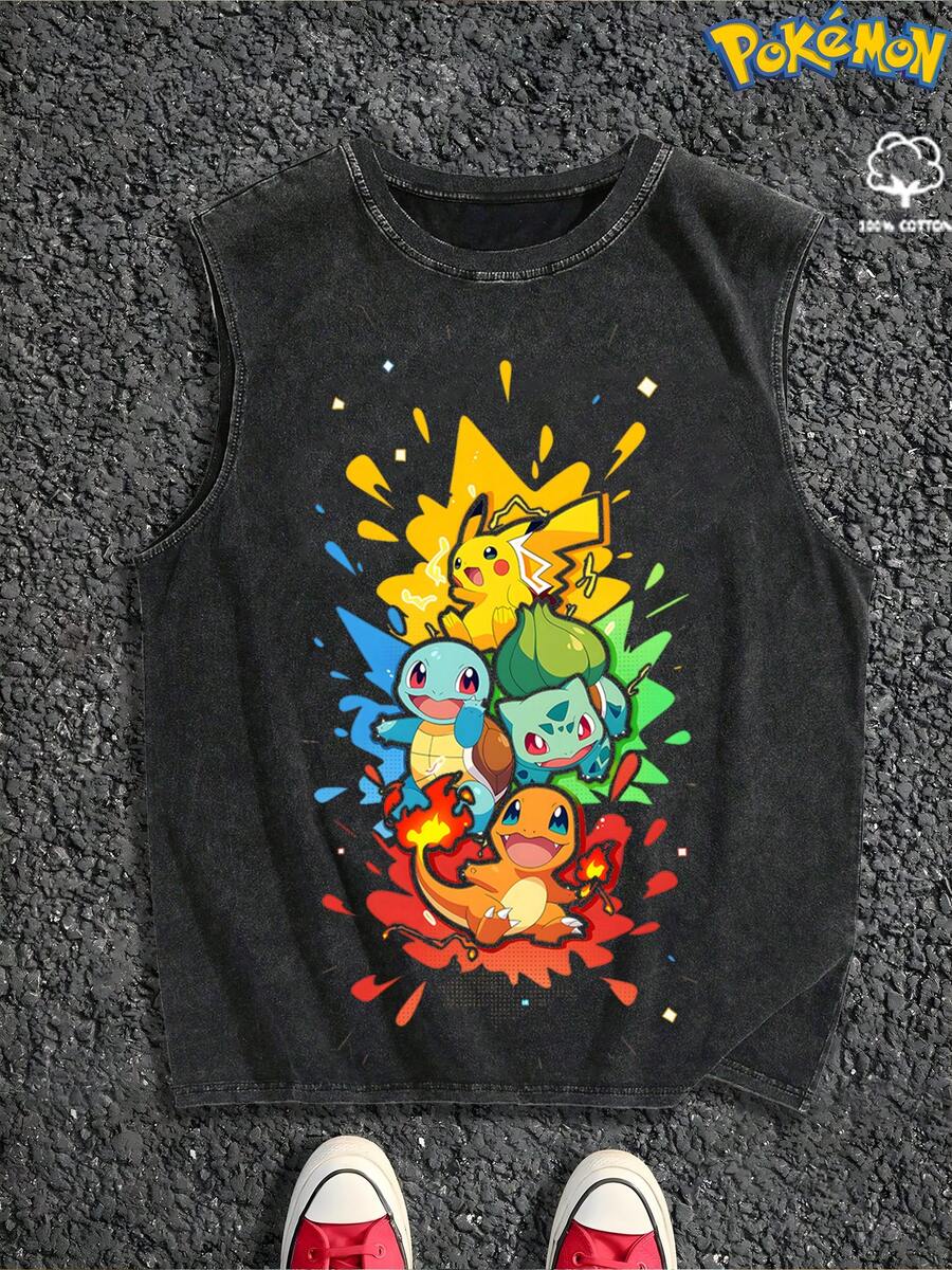 pokemon Canotte da uomo - nero - Visualizzare 1