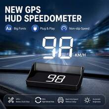Car Head-Up Display HUD, Windshield Projection Speedometer With Alarm Function - USB Powered Projector, Speed Monitoring, Modern Dashboard Accessory, Suitable For Most Cars, Car Accessories - Multicolor-1 - View 7