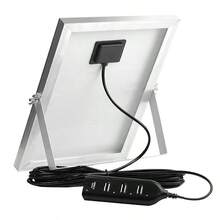 10W 5V Portable Solar Panel 4 USB Port Charger Outdoor Mini Solar Power Supply Compatible With LED Camping Lights, Mini Fans, Dash Cams, Action Cameras, All 5V Electronic Devices - View 3