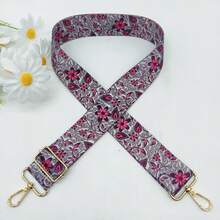 New Arrival 3.8CM Colorful Floral Print Bag Strap, Adjustable Replacement Bag Accessory Accessories Travel Essential Holiday Essentials - Multicolor - View 5