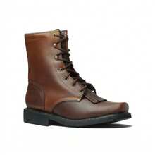 Genuine Leather Cattleman Style Barb Shoes With Comfortable Insole, Non-Slip Sole, Light And Comfortable - Brown - View 5
