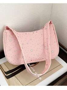 Túi đeo chéo bằng nylon in hình ngôi sao mới, túi đeo vai hàng ngày, túi cầm tay đa năng. - Nhiều màu - Xem 11