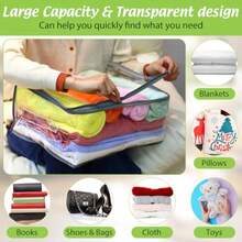 Foldable Storage Bags - Gray Border - View 8