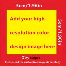 100pcs Customized UV Crystal Transfer Stickers - Personalized Logo, With 3D Logo/Text/Pattern - Plastic Stickers Using UV Curing Technology, Suitable For DIY Crafts, Glass, Furniture, Brand Identification, Personalized Labels - Easy To Apply And Residue-Free Removal - A - View 9