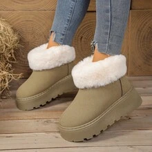 Women Snow Boots - Khaki - View 2