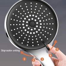 Bộ 2 vòi sen cầm tay cỡ lớn hình bầu trời sao, có thể tháo rời, kèm ống dẫn nước dài 59 inch, vòi phun chống tắc nghẽn, phù hợp với môi trường nước cứng, tia nước mạnh mẽ đáp ứng nhu cầu chăm sóc thú cưng và sử dụng hàng ngày. - Đầu vòi sen + vòi nước - Xem 6