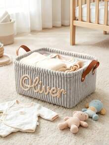 Personalized Storage Basket, Party Gift, Maternity Gift, Room Storage Box With Handle, Gift, Organizer, Aesthetic - Multicolor - View 11