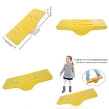 Balance Board Balance Training Plstico Equilibrio Rocker Fun Activity Fitness - Amarillo - Ver 1