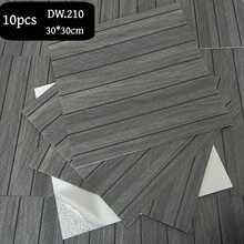 10片 30cm/11.81in 3D木紋牆板，3D木紋自黏式牆貼，易撕貼，自黏式PVC木紋板，安裝簡單，適用於室內牆面裝飾、客廳壁紙、房間裝飾 - B - 查看 12