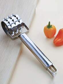 1个不锈钢嫩肉器，多功能肉纤维切割嫩肉器工具 - 彩色 - 查看 10