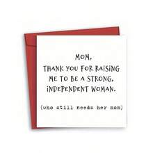 1pc Fashionable Heart-Themed Birthday/Mother's Day Card, Perfect Gift For Mom, Comes With Envelope - Sets - View 7