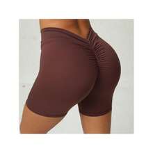 Women Shorts - Coffee Brown - View 7