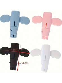 5/1pc Angel Shaped Data Cable Protector, Anti-Breaking Phone Charging Cable Sleeve, Suitable For Smartphones, Tablets, E-Readers, Cameras, Etc. (Does Not Include Electronic Products, Only For Phone Chargers) - Multicolor - View 7