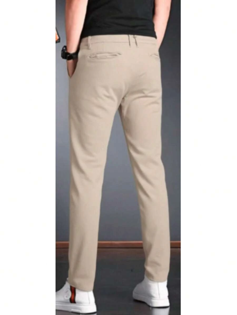 Men's Premium Slim Fit Twill Pants With Elastane - 4 - 查看 1
