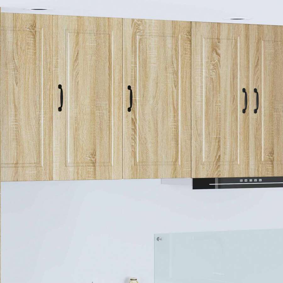 vidaXL Geschirrspülerfront Sonoma-Eiche 40 x 31 x 80 cm Holzwerkstoff - Braun - Übersicht 1