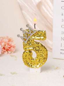 Gold Crown Number Candles, Sparkling Birthday Cake Candles, Princess & Queen Birthday Candles, Party Candle Decorations Suitable For Holidays, Gatherings, Birthday Parties, Birthday Cake Decorations - View 19