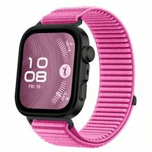 华为 Fit5 编织表带，也适用于华为 Watch Fit5/5Pro/Fit4/4Pro/Fit3，可调节柔软透气尼龙表带，也适用于华为 Fit4 编织尼龙表带，男女皆宜，学生适用 - 彩色 - 查看 22