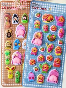 Cute 3D Foam Stickers, PP Material 3D Stickers, Reusable DIY Decorative Stickers, Interactive Stickers Suitable For Children, Can Be Used For Pencil Cases, Envelopes, Gift Boxes, Photo Frames And Other Decorations - Multicolor - View 2