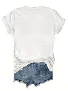 Plus Size T-Shirts - White - View 2