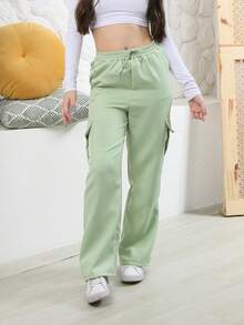 The Current Favorite: Super Stylish Youth Cargo Pants! - Verde Lima - Ver 1