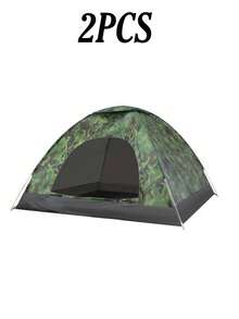 Tenda Luar Ruangan Aneka Warna, Tahan Air, Tahan Sinar UV, Anti Serangga, Mudah Dirakit, Portabel, Buatan Tangan, Perlengkapan Luar Ruangan, Cocok Untuk 1-3 Orang Berkemah, Mendaki, Trekking - MultiWarna - View 17