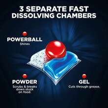 Large Capacity Finish Quantum Dishwasher Pods, No Pre-Rinse Dishwasher Detergent Tabs Soap, Advanced Clean-Remove Stubborn Stains, Effectively Remove Oil And Dirt, And Enhance Luster. Even The Dried-Up Food Residues After Being Soaked For 24 Hours Can Be Easily Removed. Multiple Users - 1 - 查看 8
