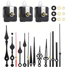 3 Sets Silent Quartz Clock Movement Kits With 16mm, 20mm, 23mm Shaft Lengths, For Wall Clock And Desk Clock Repair, Replacement And DIY, Suitable For Home And Office Decor, Heartwarming Gift For Clock Enthusiasts - Multicolor - View 2