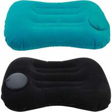 5 Colors Optional Inflatable Camping Pillow - Portable Neck Support Compressed Inflatable Pillow, Suitable For Beach, Travel, Train, Airplane, Office, Home And Travel, Compact And Portable - A - View 8