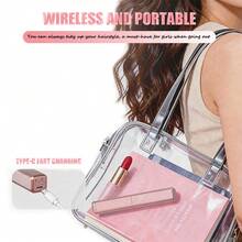 FollowBreak Wireless Charging Hair Straightener Brush, Mini Portable Hair Straightener Brush, Mini Bangs Brush, Suitable For All Hair Types, Anti-Scald Design, Lightweight And Portable, Create Perfect Hairstyles Anytime Anywhere, Suitable For Travel/Home/Outdoor Use - Multicolor - View 6