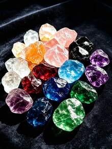 20g/Set Natürliches Rohstein Heilkristall Set, Assortierte Farben Rohe Edelsteine, Geeignet für Sieben Chakra Ausgleich, Reiki Therapie, Meditation, Hexerei, Kristall Gitter Anordnung, Schmuckherstellung, Heim- und Altar Dekoration, Trommelverarbeitung, Sammeln und Verschenken - 20 g/Set - Übersicht 2