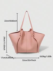 Women's Fashion Shoulder Bag, Crossbody Handbag, Multi-Functional Special Edition, Elegant Design, Large Capacity, Durable, Lightweight, Suitable For Work, Travel, Business, Can Fit Cosmetics - Pink - View 4