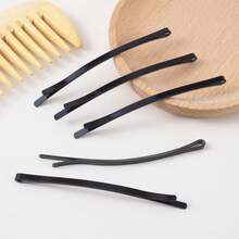 1/12 piezas Pinzas de metal negro extra grandes, Horquillas, Accesorios para el cabello, Adecuados para moños de cabello grueso y largo, Garras casuales, Pinzas para el cabello, Horquillas, Útiles escolares, Festival, Fiesta - Negro - Ver 11