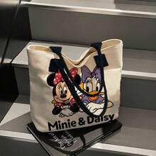 Disney 1个迪士尼米奇老鼠风格单肩包，卡通帆布包，学校和办公室收纳包 - 長方形 - 查看 4