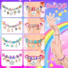 130 Pcs Charm Bracelet Making Kit, Jewelry Toy For Girl Age 8-12 Beads Craft Set For 5 6 7 8 9 10 11 12 Year Old Teenage Birthday Gift - 預設 - 查看 5
