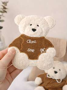Miếng vá hình gấu bông cỡ lớn, phụ kiện túi xách thủ công, mang đến niềm vui cho cuộc sống của bạn, phù hợp cho những người yêu thích tự làm đồ thủ công. - Nhiều màu - Xem 8