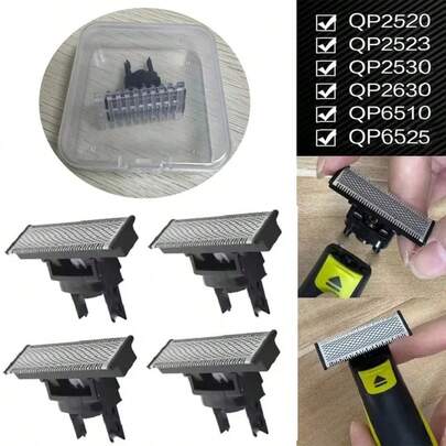 Cuchilla de repuesto para afeitadora y cabezales de repuesto para recortadora de vello nasal para OneBlade QP2520 QP2630 QP6510 Recortadora de barba