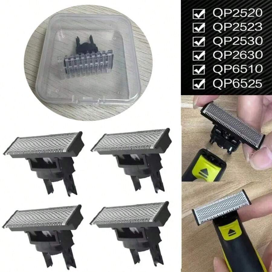 Shaver Replacement Blade & Nose Hair Trimmer Replacement Heads For OneBlade QP2520 QP2630 QP6510 Beard Trimmer