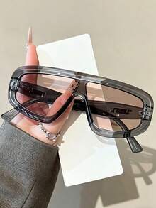 New Minimalist Versatile Retro High-End Punk Large Frame High-Quality Casual Decorative Glasses For Couples - Multicolor - View 6