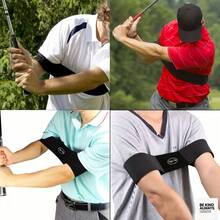 1/2 Pack Golf Swing Training Aid Arm Band Trainer, Posture Correction Aids For Men Women Golfer Beginner C37Q - Blue - View 9