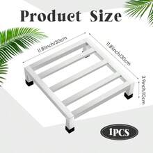 MorningRo - Paquete de estante de almacenamiento de.8 pulgadas de largo x.8 pulgadas de ancho.9 pulgadas de altura de acero inoxidable con capacidad de almacenamiento de más de 00 libras - Ver 3