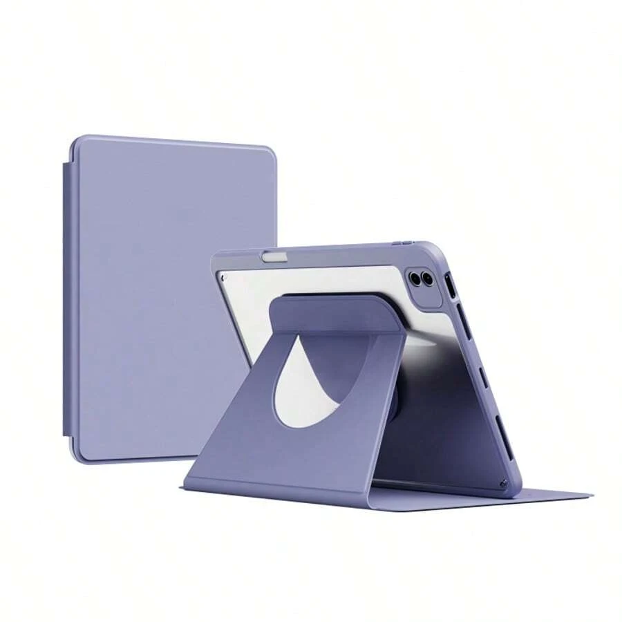 TenYide 360°旋转透明亚克力保护壳，平板电脑支架保护套，兼容iPad/GalaxyTab/LenovoTab/LenovoXiaoxin PAD/LenovoIdea Pad/MatePad/HonorPad/XiaomiPad/RedmiPad等平板电脑型号，也兼容iPad A16 2025、Air 11/13、M2/M3 2024/2025、Pro 11/13、M4 2024、Air 5/Air 4 10.9英寸 2022、第九代、第八代、第七代 10.2英寸、第五代、第六代 9.7英寸、第十代 10.9英寸 2021、Pro 11/12.9英寸、Mini 6