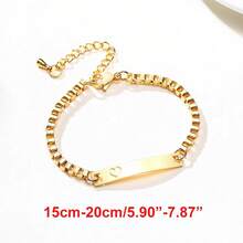 Personalización de nombre graba pulseras de fecha de nacimiento, regalo de cumpleaños personal, pulsera de acero inoxidable - Niña Niño BR-767S - Ver 17